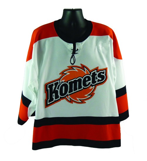 Custom ECHL Fort Wayne Komets Home Hockey Jersey White